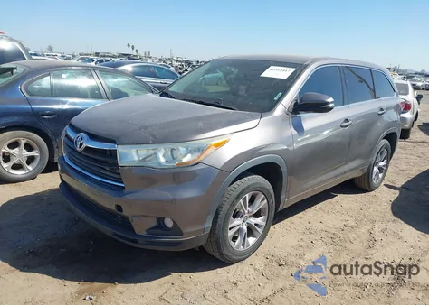 2016 Toyota Highlander Le z USA, uszkodzony, nr VIN 5TDZKRFH7GS151458